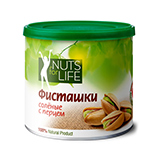 Фисташки соленые с перцем Nuts for life | интернет-магазин натуральных товаров 4fresh.ru - фото 1